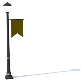 Lamp Post Medieval 3D Object | FREE Artlantis Objects Download